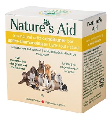 Nature's Aid Coat Strengthening with Ginger & Frankincense Conditioner Bar 72 gr
