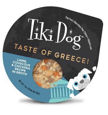 Tiki Dog Taste of Greece Lamb, Couscous & Chickpea Wet Dog Food - 4 x 3oz