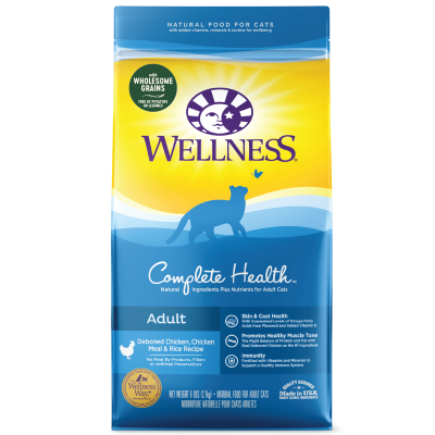 Wellness Complete Health Adult Chicken with Wholesome Grains Dry Cat Food - 5lbs 