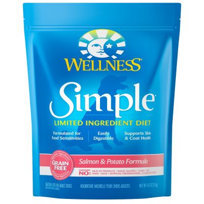 Wellness Simple Limited Ingredient Diet Grain-Free Salmon & Potato Dry Dog Food 24lbs