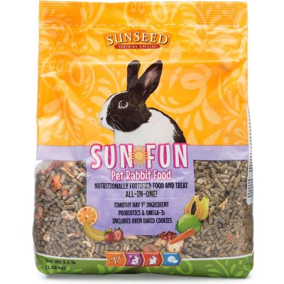 SUNSEED Sun-Fun Pet Rabbit Food - 3.5lb