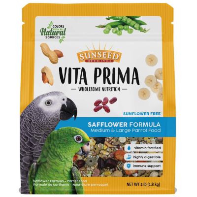 SUNSEED Vita Prima Safflower Formula for Large Parrot - 4lbs