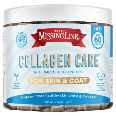 The Missing Link Collagen Care Skin & Coat Soft Chews For Dogs 60 Count