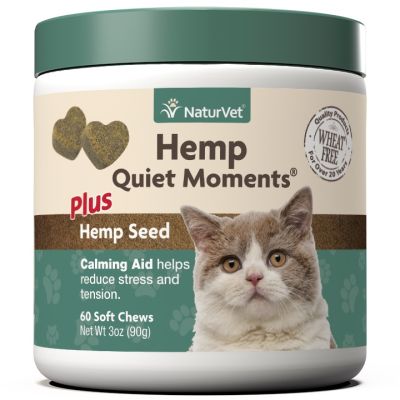 NaturVet Hemp Quiet Moments Soft Chews for Cats 60ct