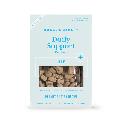 Bocce's Bakery Daily Support Hip Peanut Butter Recipe Dog Treats - 12oz