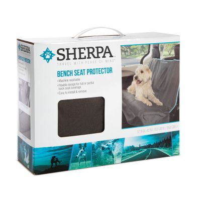 Sherpa Car Bench Seat Protector - Gray