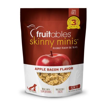 Fruitables Skinny Minis Apple Bacon Soft & Chewy Dog Treats 5oz