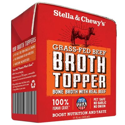 Stella & Chewy's Grass Fed Beef Broth Topper for Dogs 12 x 11oz