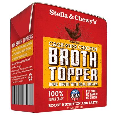 Stella & Chewy's Cage Free Chicken Broth Topper for Dogs 12 x 11oz