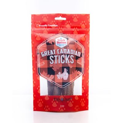 This & That Great Canadian Sticks Dehydrated Dog Treats - 3pk