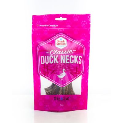 This & That Duck Necks Dehydrated Dog Treats - 3pk