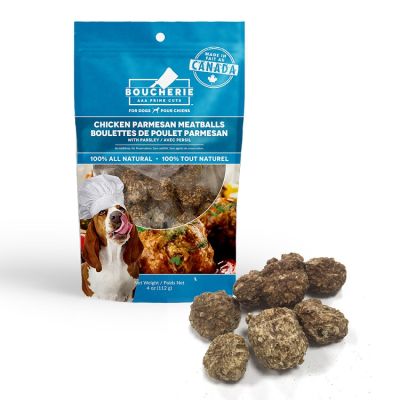 Boucherie Chicken Parmesan Meatball with Parsley Dog Treats