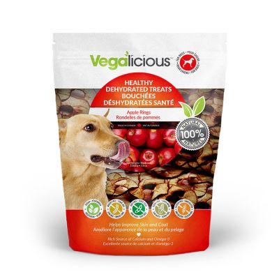 FouFou Dog Vegalicious Healthy Apple Chips Dehydrated Dog Treats 5.6oz