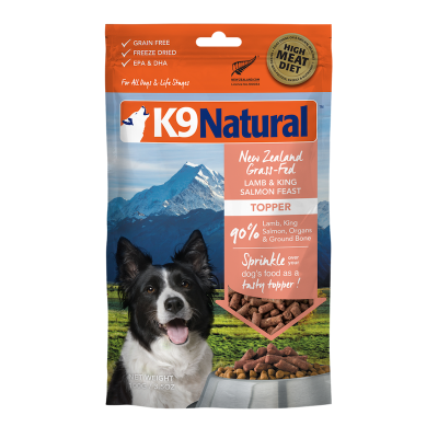 K9 Natural Lamb & Salmon Feast Freeze-Dried Dog Food Topper - 3.5oz 