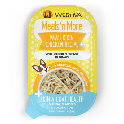 Weruva Meals 'N More Paw Lickin' Chicken Recipe Plus with Chicken Breast in Gravy Wet Dog Food - 12 x 3.5oz
