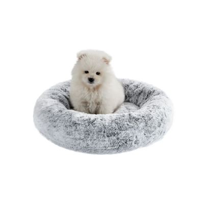 Best Friends by Sheri SnuggleSoft Faux Rabbit fur Donut Bed for Dogs & Cats