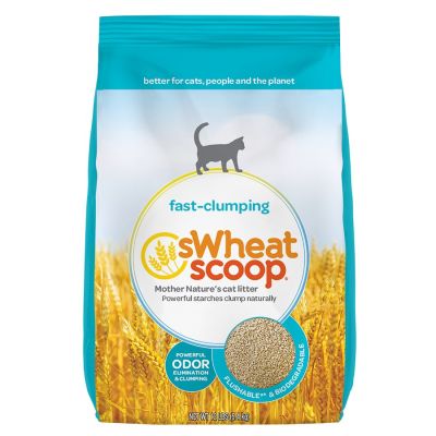 sWheat Scoop Original Natural Fast-Clumping Wheat Cat Litter 12lb