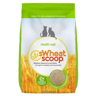 sWheat Scoop Multi-Cat Natural Wheat Cat Litter 12lb