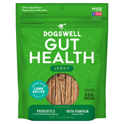 Dogswell Gut Health Lamb Jerky Dog Treats - 10oz