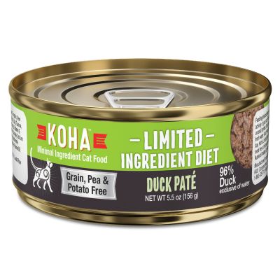KOHA Limited Ingredient Grain-Free Duck Pate Canned Cat Food 