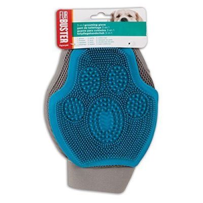 Bamboo 3-in-1 Grooming Glove-Blue