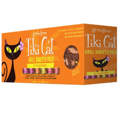 Tiki Cat King Kamehameha Luau Variety Pack Canned Cat Food 12 x 2.8 oz