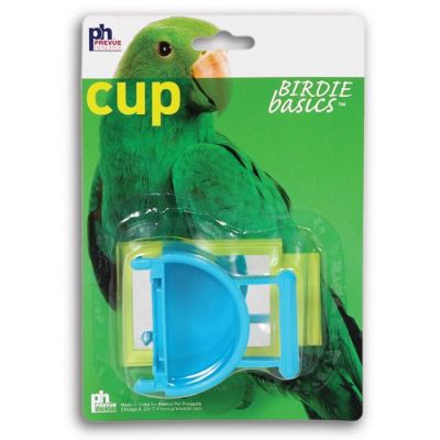 Prevue Hendryx Birdie Basics Hanging Half-round Bird Cage Cup with Mirror - Assorted Colour