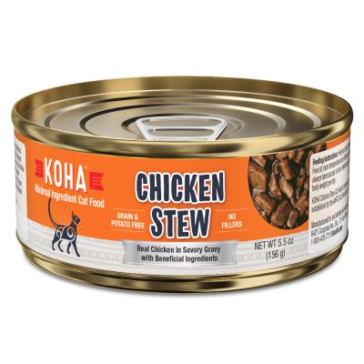 KOHA Grain-Free Chicken Stew Canned Cat Food 24x5.5oz