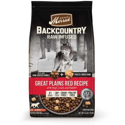 Merrick Backcountry Grain Free Raw Infused Great Plains Red Meat Adult Dry Dog Food