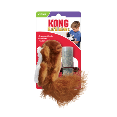 KONG Refillables Squirrel Catnip Cat Toy