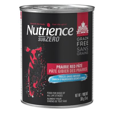 Nutrience Grain-Free SubZero Prairie Red Pate Canned Dog Food 12x13oz