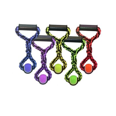 Multipet Nuts for Knots Rope Tug with Tennis Ball Rope Dog Toy