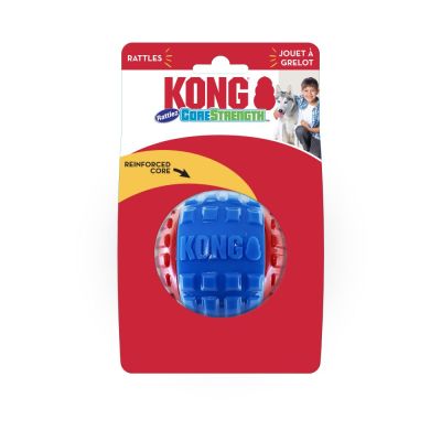 KONG CoreStrength Rattlez Ball Dog Toy