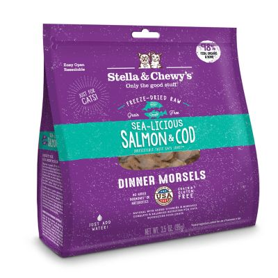 Stella & Chewy's Sea-licious Salmon & Cod Dinner Freeze-Dried Cat Food