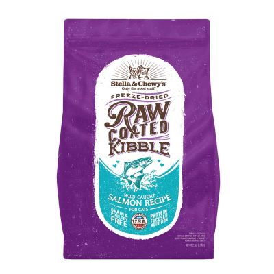 Stella & Chewy's Grain Free Raw Coated Kibble Wild-Caught Salmon Dry Cat Food 