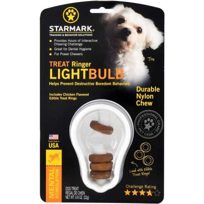 Starmark Treat Ringer Lightbulb Dog Toy