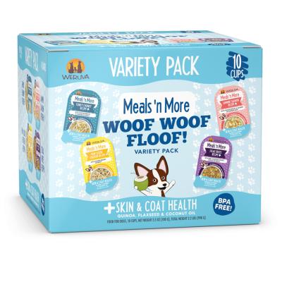 Weruva Meals 'N More Woof Woof Floof! Variety Pack Wet Dog Food - 10 x 3.5oz