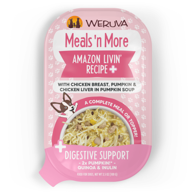 Weruva Meals 'N More Amazon Livin' Recipe Plus with Chicken Breast, Pumpkin & Chicken Liver in Pumpkin Soup Wet Dog Food - 12 x 3.5oz