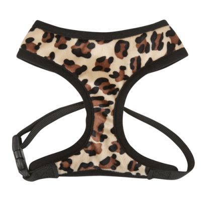 East Side Collection Plush Print Harnesses - Leopard