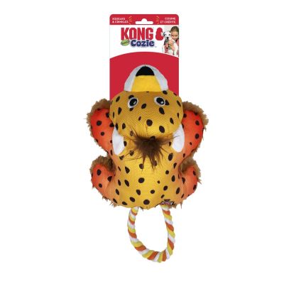 KONG Cozie Tuggz Cheetah Dog Toy