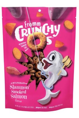 Fromm Crunchy O's Slammon' Smoked Salmon Dog Treats - 6oz