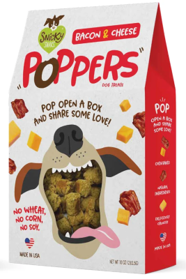 Etta Says! Snicky Snaks Cheese & Bacon Poppers Dog Treat 10 oz