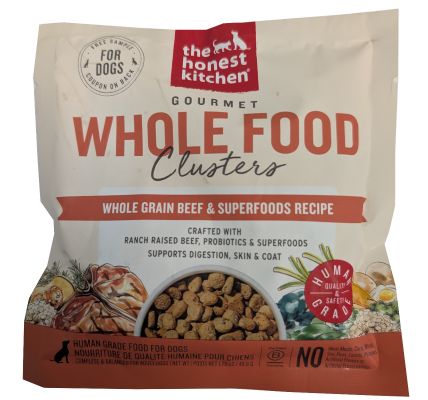 The Honest Kitchen Gourmet Whole Food Clusters Whole Grain Beef & Superfoods Recipe Dry Dog Food - Sample