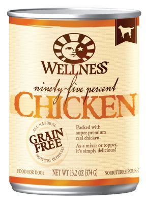 Wellness 95% Chicken Canned Dog Food 12x13.2oz