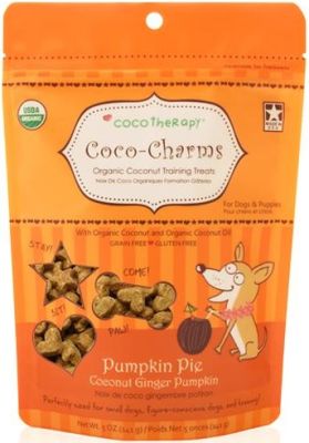 CocoTherapy Coco-Charms Pumpkin Pie Dog Training Treats - 5oz