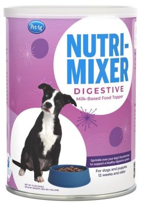 PetAg Nutri-Mixer Digestive Milk-Based Food Topper For Dogs and Puppies - 12oz