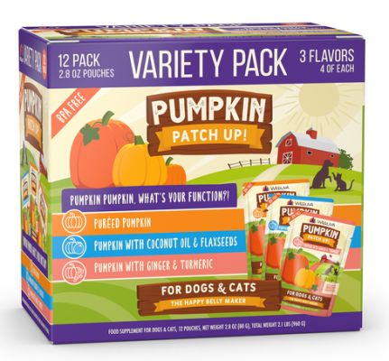 Weruva Pumpkin Patch Up! Variety Pack Dog & Cat Food Supplement Pouches