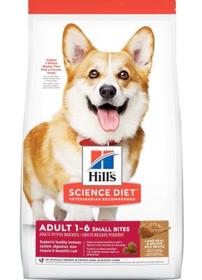 Hill's Science Diet Adult Small Bites Lamb Meal & Brown Rice Recipe Dry Dog Food 15.5LB