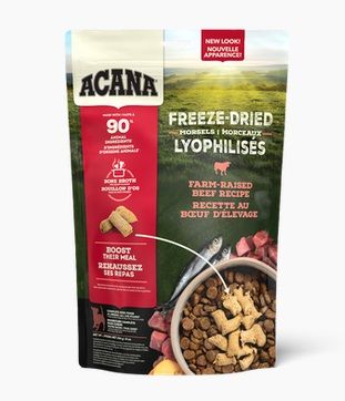Acana Freeze-Dried Morsels Farm-Raise Beef Recipe Dry Dog Food - 227g