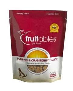 Fruitables Pumpkin & Cranberry Crunchy Dog Treats 7 oz